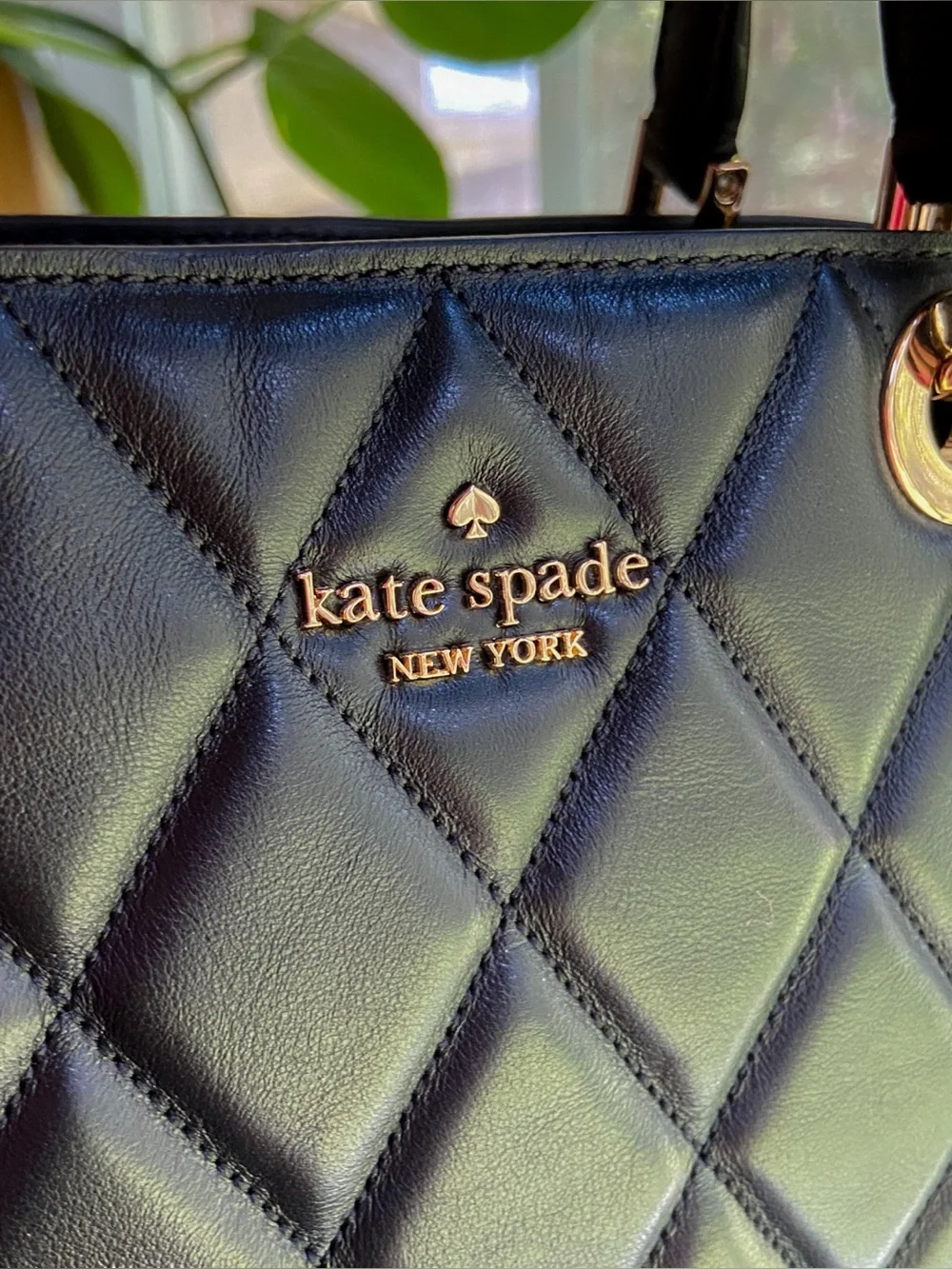 Kate Spade New York Carey Quilted Sullivan Satchel in Black Evening Bag NWOT